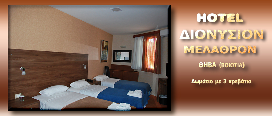 HOTEL DIONYSION - domatio me 3 krevatia